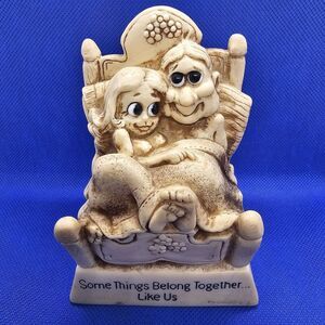 Vintage Russ Berrie & Co. Figurine 1978‎ Some Things Belong Together Like Us 7/4